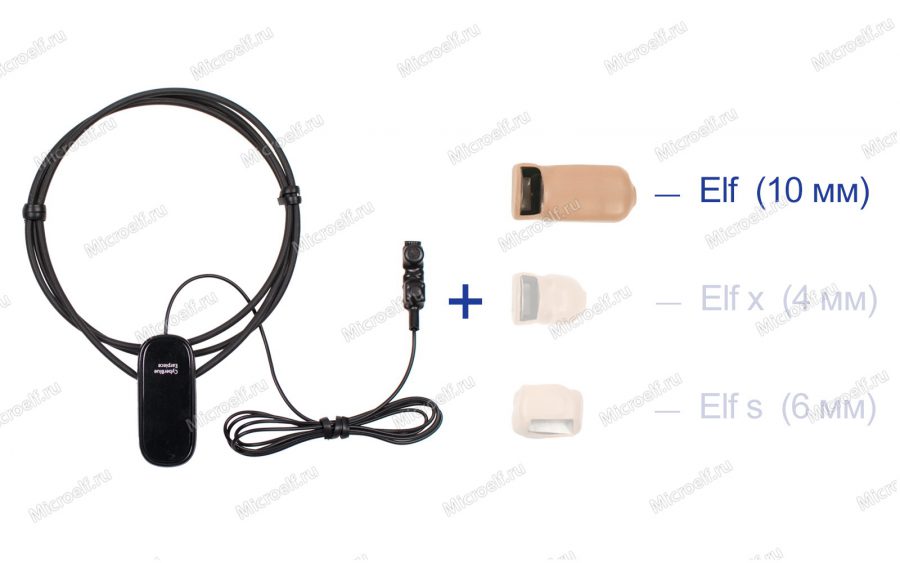 Bluetooth гарнитура CyberBlue с кнопкой-пищалкой, беспроводной микронаушник Elf 10 мм. Громкий микронаушник капсула для экзаменов, для телеведущих, актёров