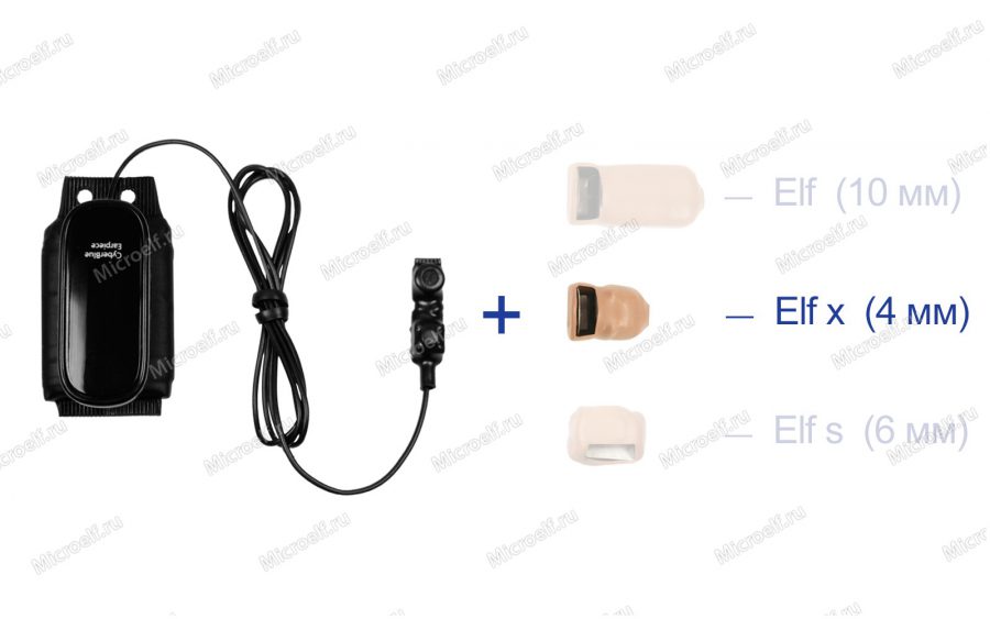 Bluetooth гарнитура MidiBox без петли с кнопкой-пищалкой, капсульный микронаушник Elf x 4 мм. Надежный микронаушник капсула для экзаменов, для телеведущих, актёров