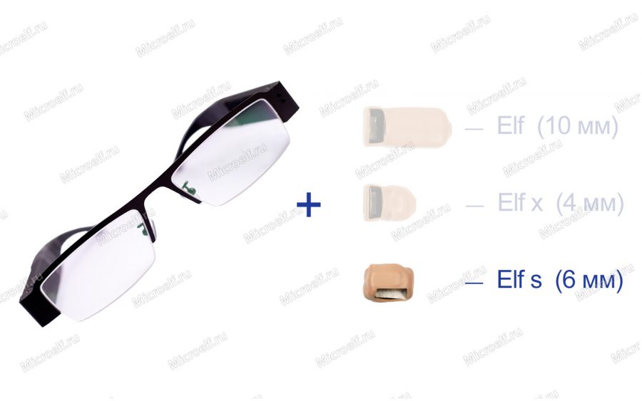 Bluetooth гарнитура Glasses Очки и капсульный микронаушник Elf s 6 мм для сдачи экзаменов